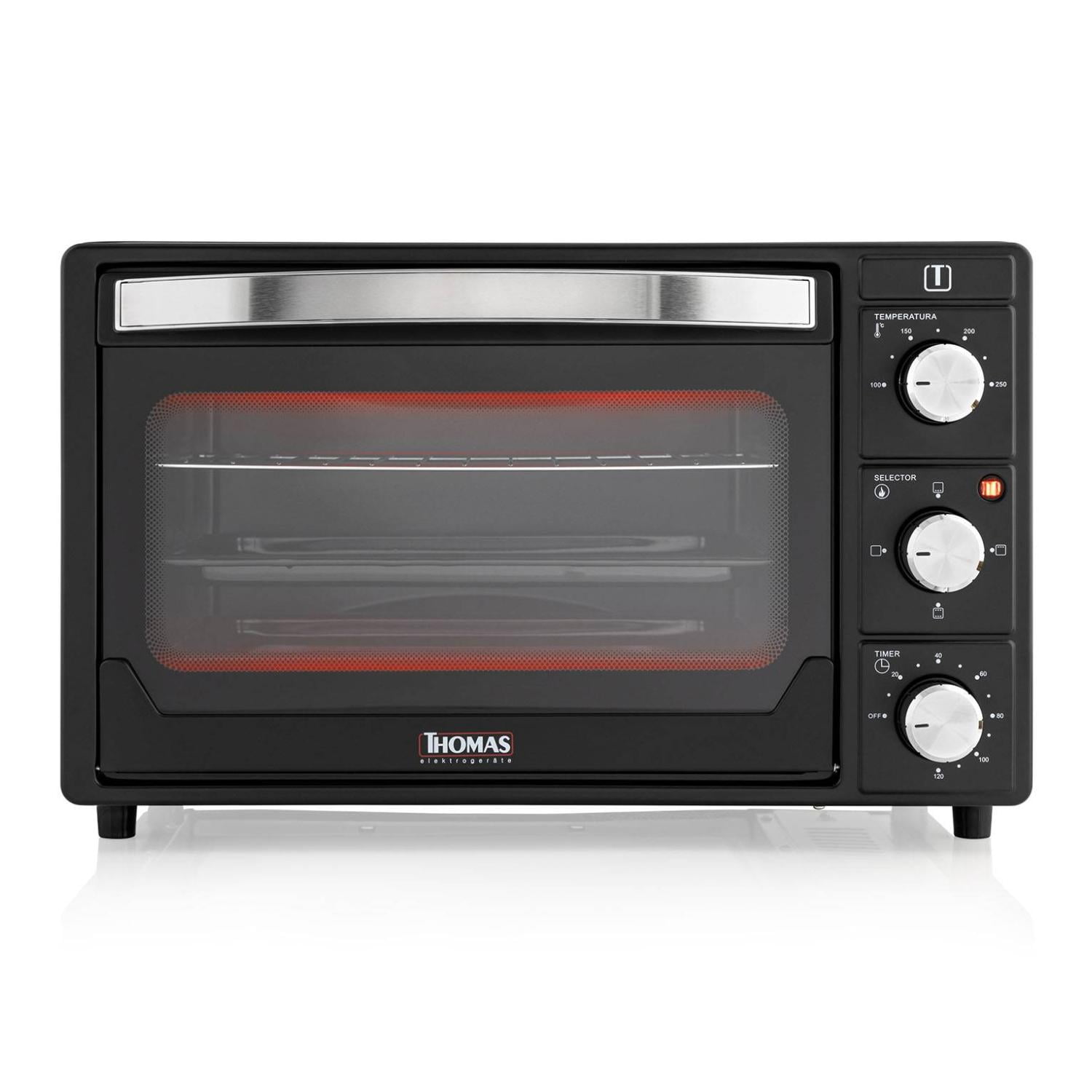 Thomas - Horno Electrico 25l 1500w 250°c Negro Grill Th-25n01