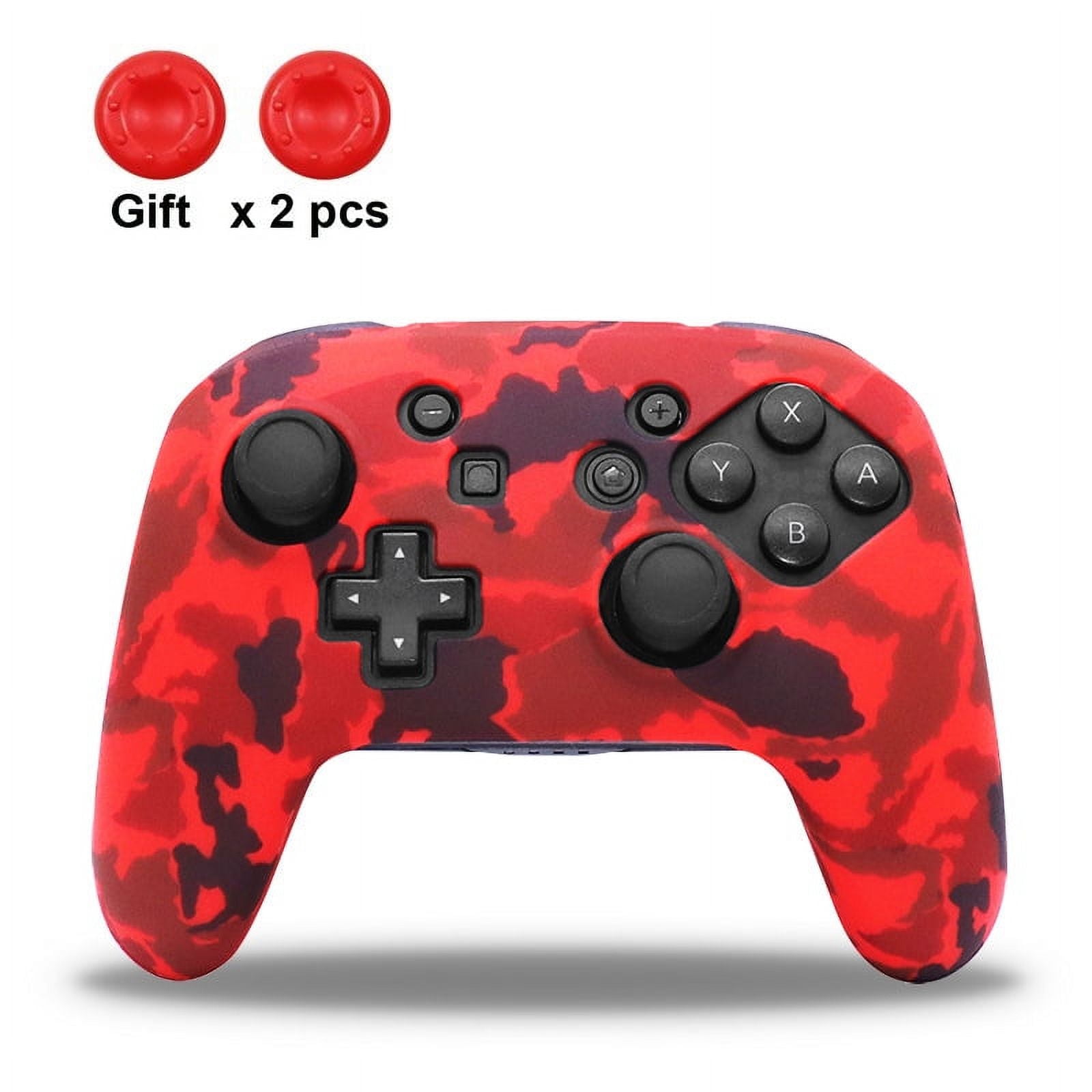 Funda Protectora Silicona Aaronmei Switch Pro Con Capuchón Para Joystick