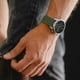 thumbnail image 2 of Correa de reloj Barton Elite Silicone, 20 mm, verde militar y negro, 2 of 7
