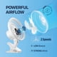 thumbnail image 3 of Ventilador con clip NEXAIR NF001-WH-Q de 6 pulgadas, 2 velocidades, rotación 360, 3 of 7