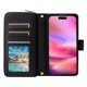 thumbnail image 5 of Funda Cartera con Cremallera y Correa para Samsung Galaxy S22 Plus 5G Soporte y Tarjetero Negro, 5 of 6