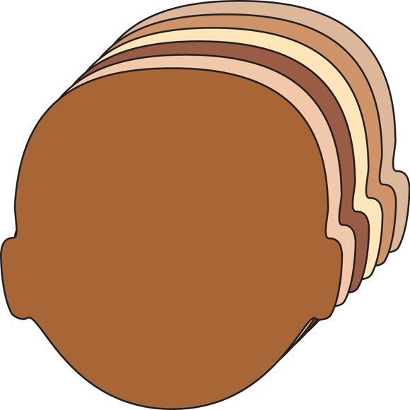 Recortes SHAPES ETC. 14 cm Multiculturales - 31 unidades