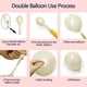 thumbnail image 5 of Kit con forma de arco para globos, feilebalon, azul marino, rosa y dorado, doble relleno, 5 of 8