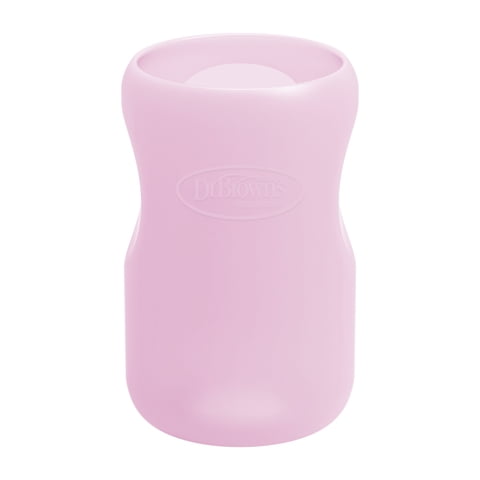Dr. Brown'S - Funda Protección Mamadera Vidrio Boca Ancha 270Ml Rosado