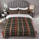thumbnail image 1 of Plaid Pattern Design Themed Bedding Three-Piece Set Duvet Cover and Pillowcase Set Soft and Comfortable, 1 of 1