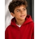 thumbnail image 2 of Poleron Con Cierre De Niños 340g Canguro Basico 70/30 Casual 4 Rojo Lisa, 2 of 3