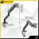 thumbnail image 3 of Brazo Para Monitor Base Monitor Escritorio 17 a 32 Pulgadas, 3 of 9