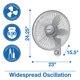 thumbnail image 4 of Ventilador de pared Air King 9018 de calidad comercial, 45 cm, blanco, 4 of 9