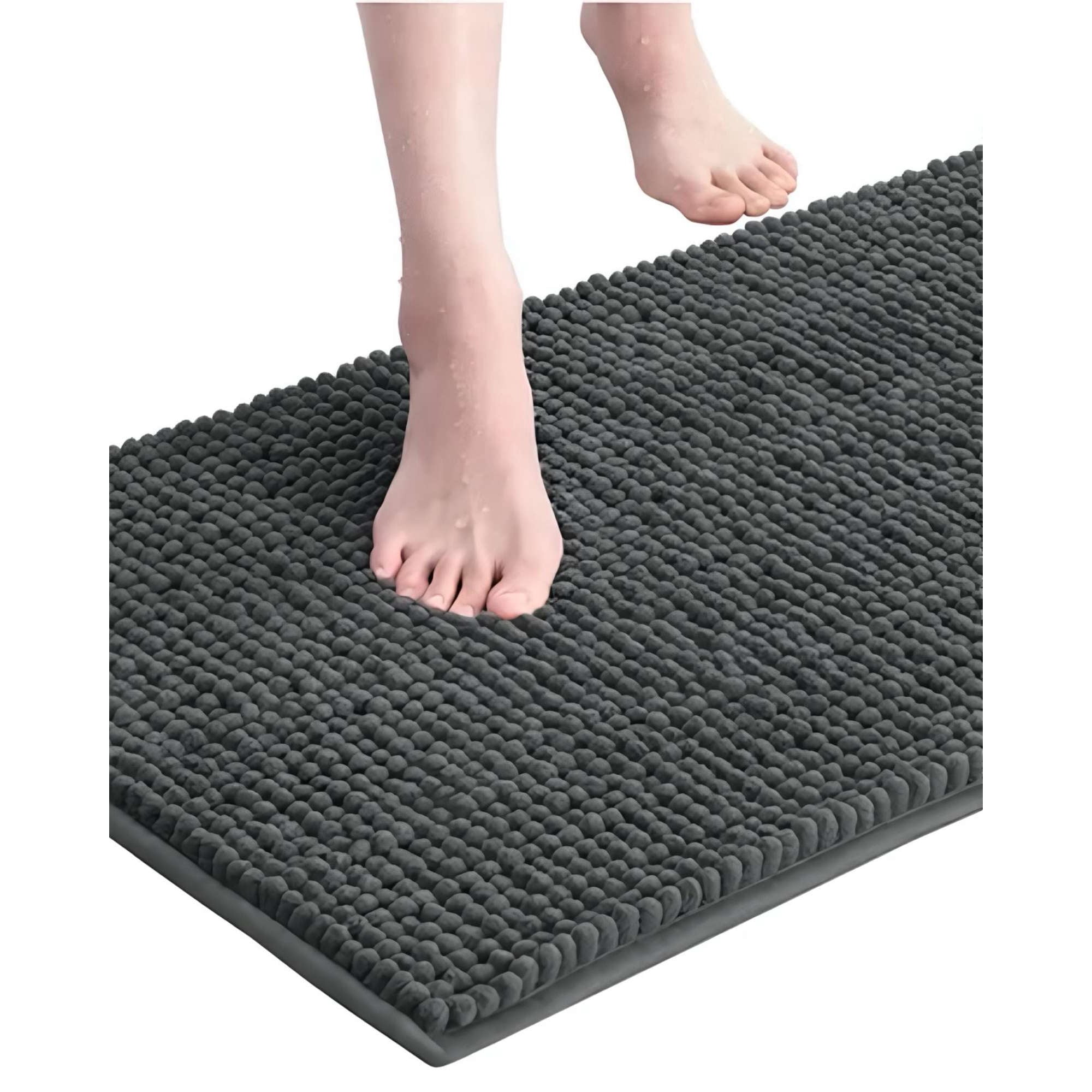 Genérico - Alfombra De Baño Grafito 40x60 Cm