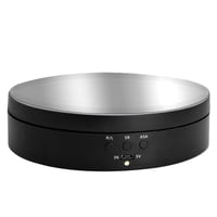 Xusx111 - Soporte Rotativo Motorizado, Mesa Giratoria Eléctrica Giratoria De 360 Grados Para Productos De Fotografía, Joyería, Modelo 3D, Blanco