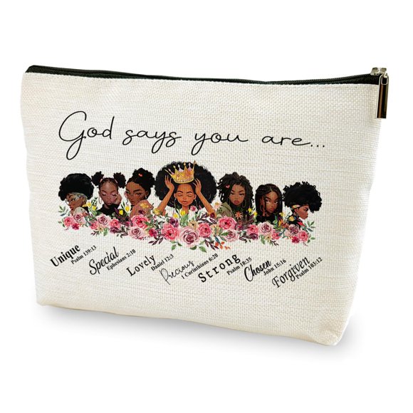Bolsa de Maquillaje LANBAIHE Dios Dice Que Eres Única y Especial