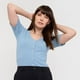 thumbnail image 3 of Polera Mujer Rib Botones Celeste Corona, 3 of 5