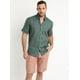 thumbnail image 2 of Camisa Oxford Estampada Verde Petróleo verde oscuro 2XL, 2 of 4