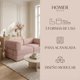 thumbnail image 4 of Sofa Modular Transformable 3 En 1 Sofa Cama Alta Elastidad Coral Claro Rayado, 4 of 8