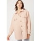 thumbnail image 5 of Shacket Ccwholesalesclothings Jq Fleece Sobredimensionado Malva, 5 of 5