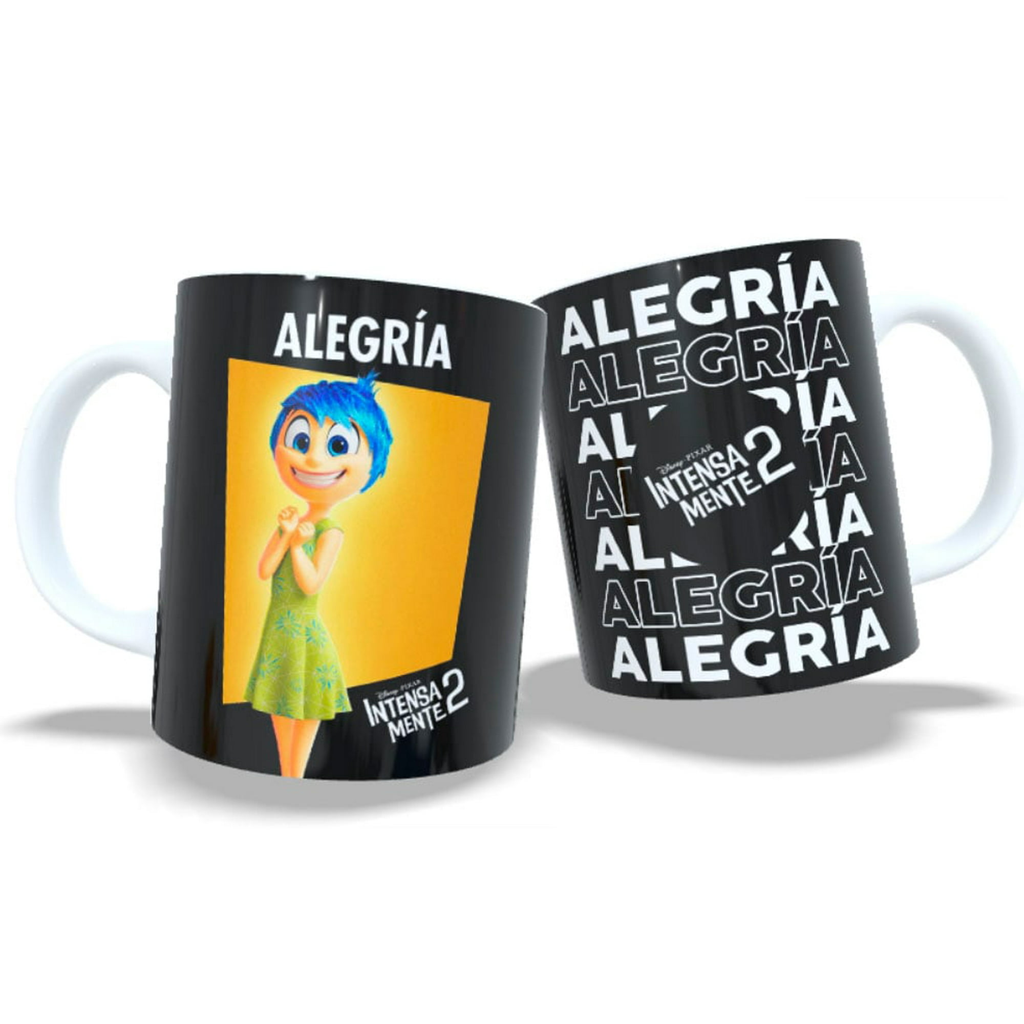 Arumistorechile - Tazon Taza Colección Intensamente 2 Alegria Negro