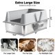thumbnail image 2 of Caja de Arena para Gatos TATAANTY 2 Pack XL Acero Inoxidable, 2 of 8