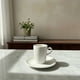 thumbnail image 1 of Taza Y Plato X6 Para Cafe De Porcelana Color Blanco, 1 of 3