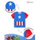 thumbnail image 5 of Conjunto de camiseta y camiseta Disney Marvel Captain America Boys, 5 of 6