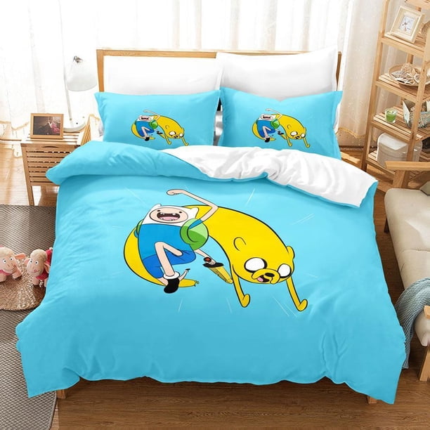 New Anime Adventure Time Bedding Set Duvet Cover Comforter Bed Set Quilt Cover Pillowcase Bed Sheets