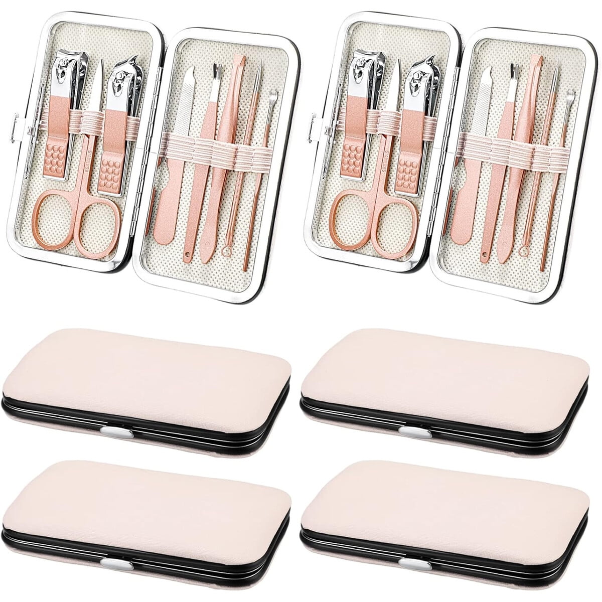 Set Manicura Hanaive 6 Kits 48pcs Acero Pedicura