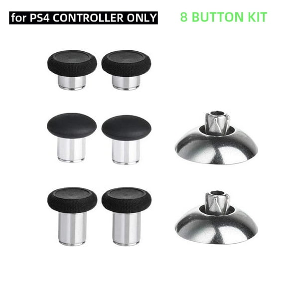 Kit de reparación de botones y palancas de mando compatibles con el mando PlayStation PS4/PS5 - Kit de reparación ajustable de metal-8PCS Para PS4