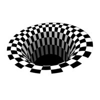 Magideal - Alfombra De De Visual, Alfombras De De 3D, Felpudo De Poliéster Duradero, Alfombra Blanca Negra Para Decoración Del , 100 Cm 100Cm