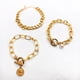 thumbnail image 2 of Pulsera Triple con Perlita y con Medalla, 2 of 3