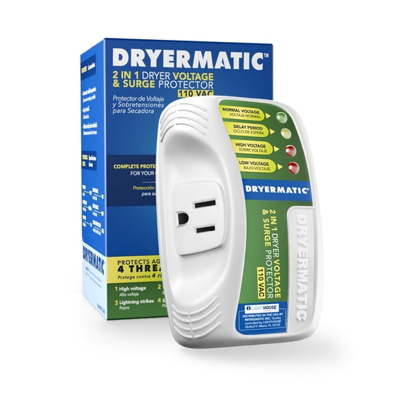 Protector de voltaje y sobretensión Dryermatic para secadoras de ropa de 110 V