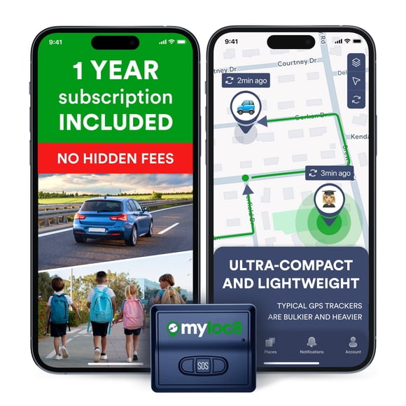 Localizador GPS MYLOC8 4G LTE con imán y larga duración de batería
