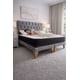 thumbnail image 3 of Cama Europea 2 Plazas Gris con Respaldo Capitoné y Colchón Híbrido, 3 of 3