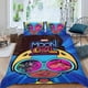 thumbnail image 2 of Chica Luna Conjunto de sábanas temático, trío de piezas, cómodo y amigable con la piel, diseño único, regalo de decoración para el hogar para familiares, amigos y fans,140cm *210cm, 2 of 6