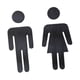 thumbnail image 1 of Señalización De Baños Para Hombres Y Mujeres, Reutilizable Para Negocios, Lugares Públicos, Restaurantes, 1 of 5