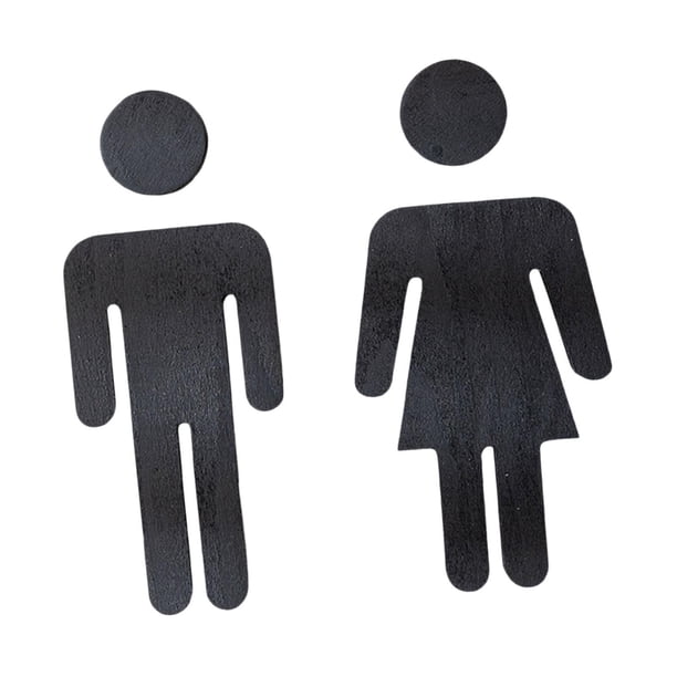 Señalización De Baños Para Hombres Y Mujeres, Reutilizable Para Negocios, Lugares Públicos, Restaurantes