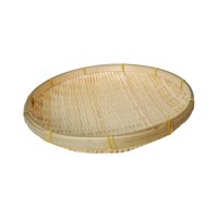 Magideal - Decorativa De Bambú Para Servir, Bandeja De Almacenamiento De Alimentos, Decoración De Forma Forma Forma Tejida , S De Pan Para , 22Cm