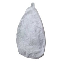 Máxima Design - Funda Pouf Infantil Pera Gris Omega (Sin Relleno)60X50X50