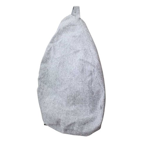 Máxima Design - Funda Pouf Pera Gris Omega (Sin Relleno) 100X120X120