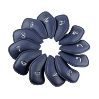 Magideal - 12 Piezas De Cubierta De Cabeza De Hierro De Golf, Protector De Cubierta De Cabeza De Palo De Golf, Accesorios Impermeables Antiarañazos Para Tacos De