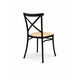 thumbnail image 3 of Silla Danubio Crossback Top Apilable Negra, 3 of 7