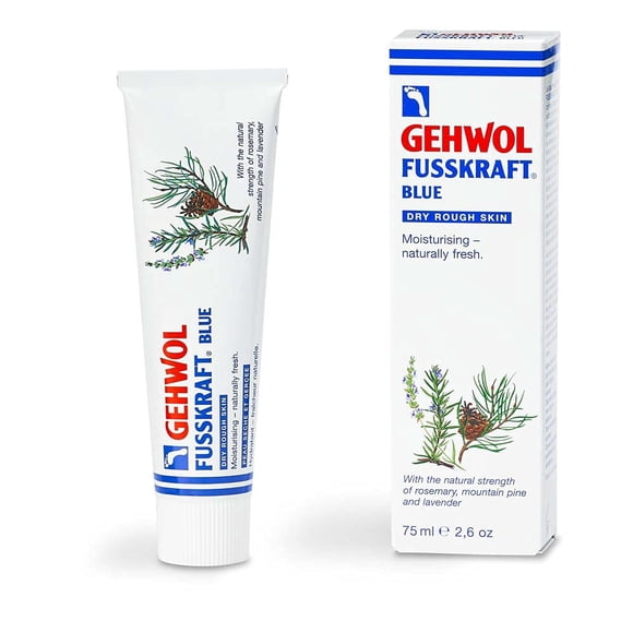 Crema GEHWOL Fusskraft Blue 75 ml con lavanda, romero y pino
