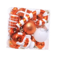 Bothyi - 16 Piezas De Adornos Colgantes Navideños Para Interiores Para Dormitorio De Granja, Vacaciones, Color Naranja