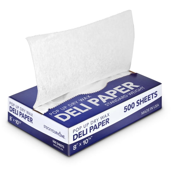 Hojas de papel Deli Wax Stock Your Home, 500 unidades, 8 x 28 cm