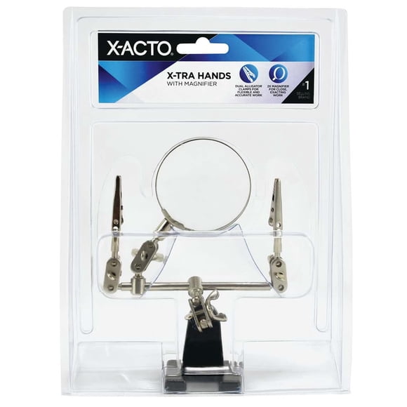 X-Acto X-Tra Hands con lupa 2x