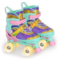 Patines Nattork Kids Yellow Hearts Para Niñas De 10 A 12 Años