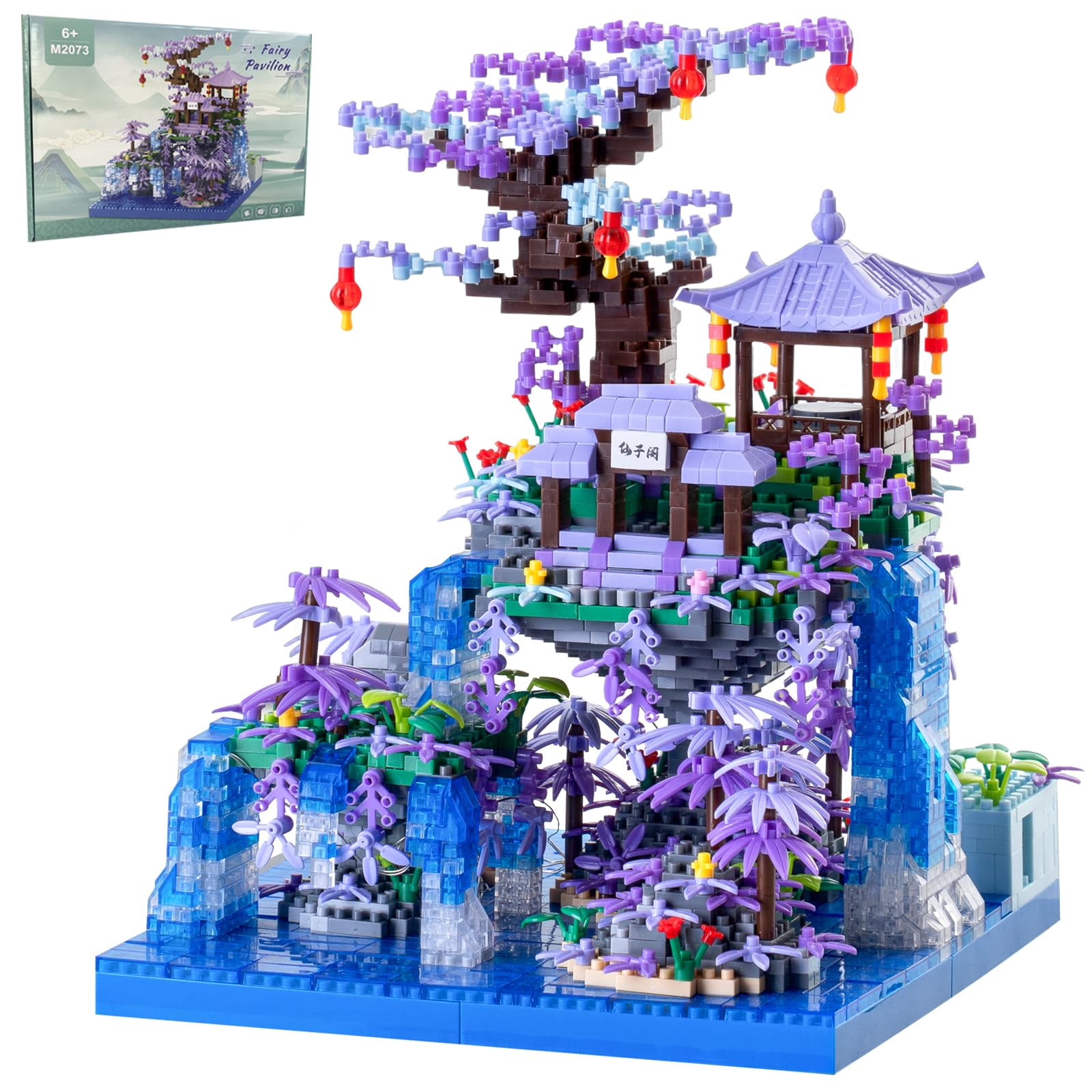 Set De Bloques De Construcción Caximsy Cherry Blossom Tree House Con Led