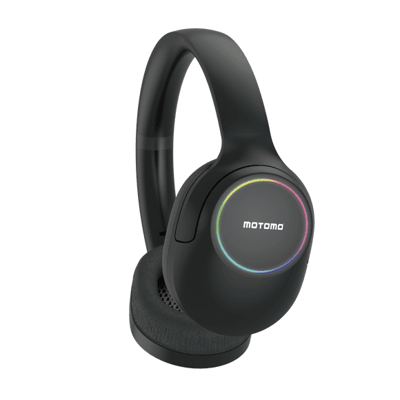 Audifonos Motomo Mo-301 Bluetooth Led Color Negro