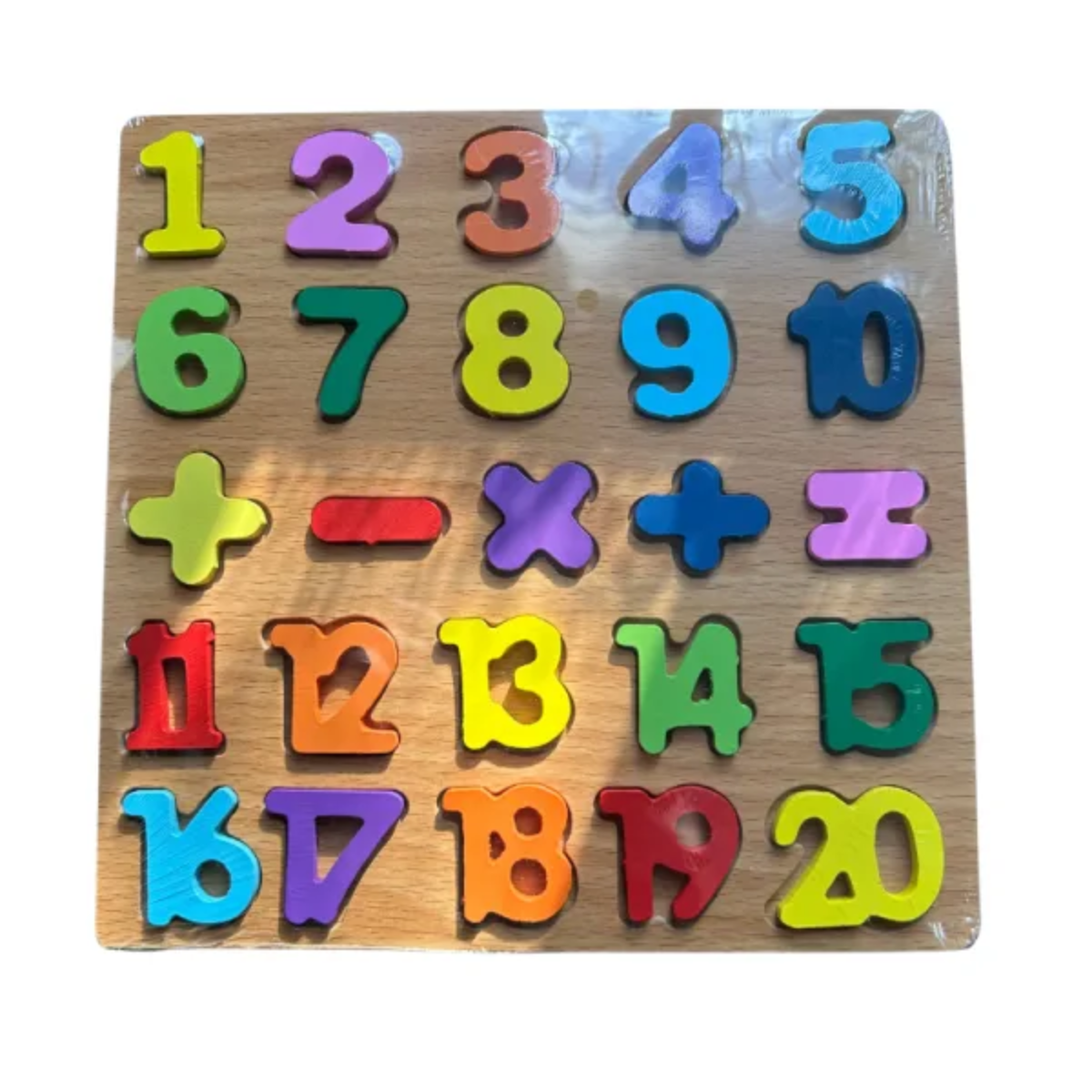 Genérico - Tabla Número Encaje Juguete Madera