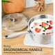 thumbnail image 1 of Set Cacerolas MICHELANGELO Acero Inoxidable 1L 2L 3L Tapa, 1 of 3