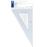 Escuadra Plástica Staedtler Azul Transparente 60º 36Cm