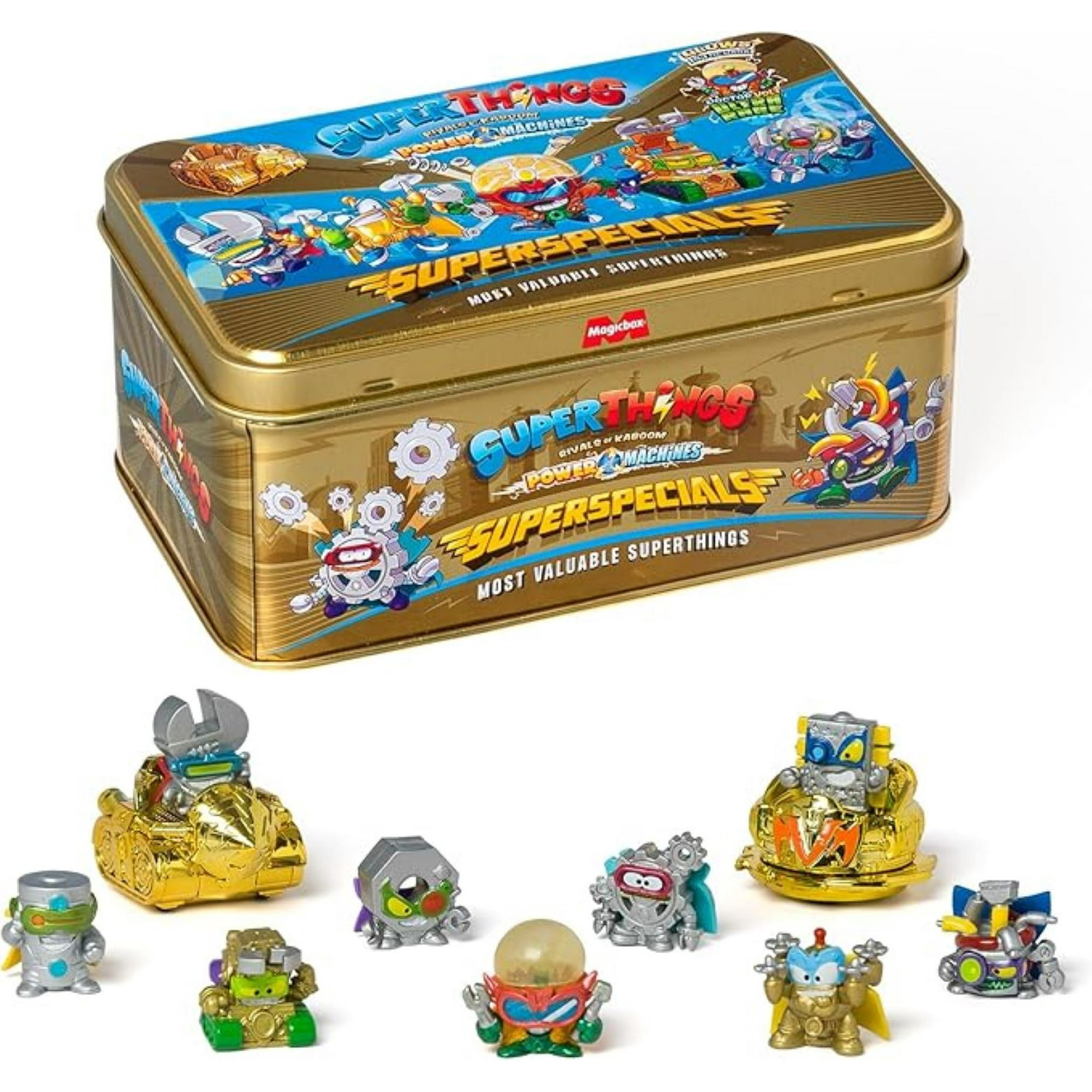 Magicbox - Superzings Lata Dorada Series 7 Power Machines , Figuras Exclusivas